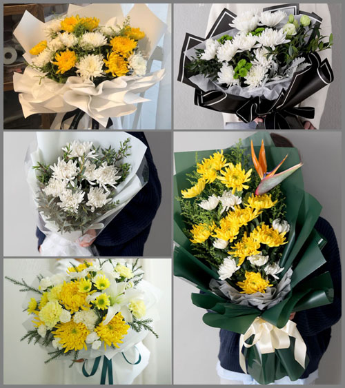 广东佛山市高明区荷城街道河江社区白事花束代送